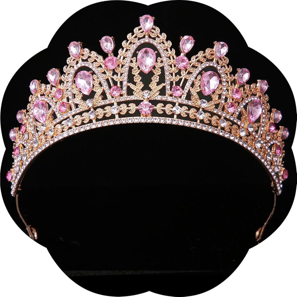 Crystal Queen Crown Tiara Women Girls Wedding Prom Party Gift